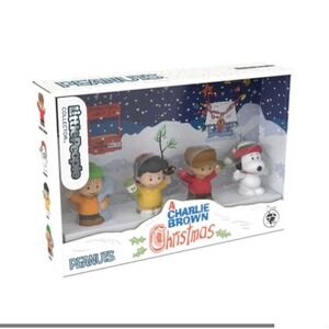 Fisher Price Little People A Charlie Brown Christmas Set Snoopy Peanuts Gang NIB